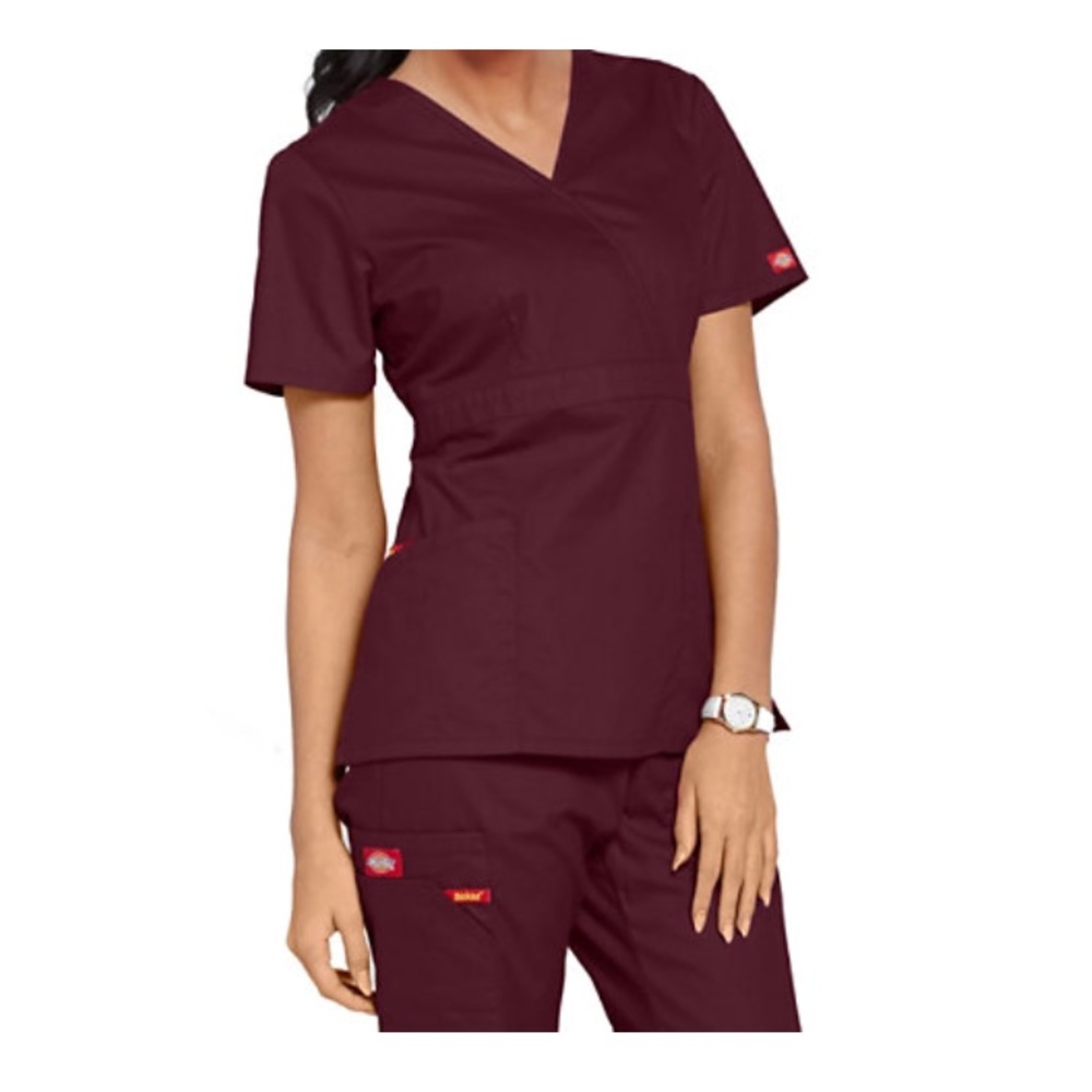 DICKIES EDS MOCK SCRUB TOP LRGE
